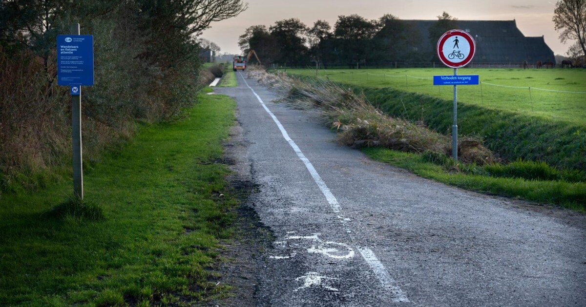 Weg in Warffum door de helft vanwege ruzie